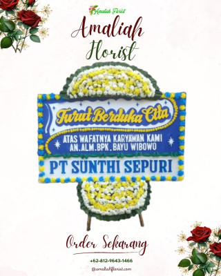 Papan Bunga Duka di Sanua